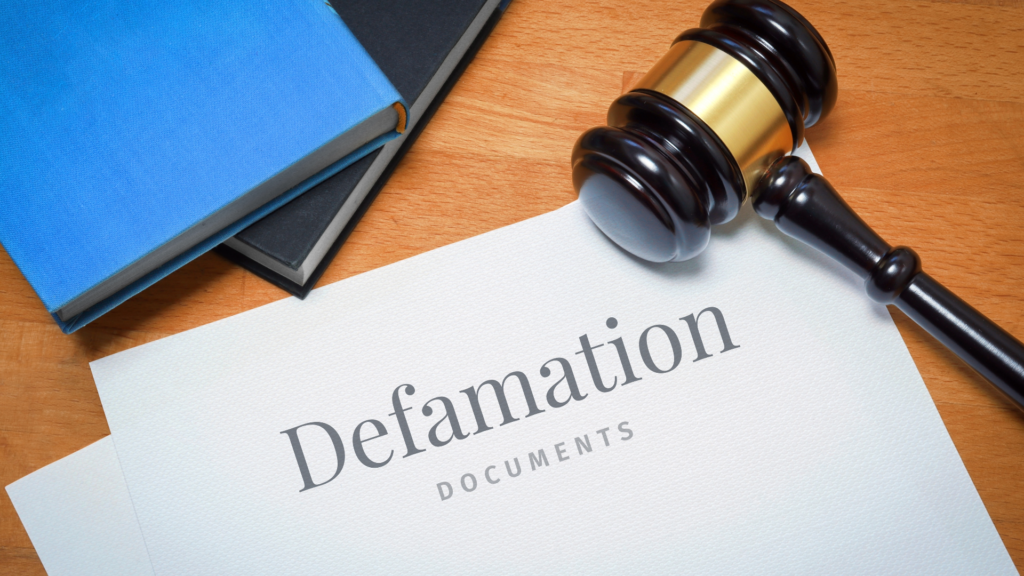 Florida construction litigation documents for filing a defamation complaint.